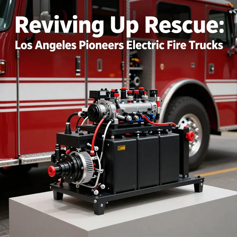 The Los Angeles Electric Fire Truck is a symbol of innovation in firefighting technology.