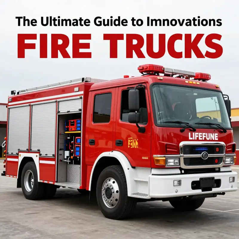An interior view of a fire truck highlighting crucial firefighting components.