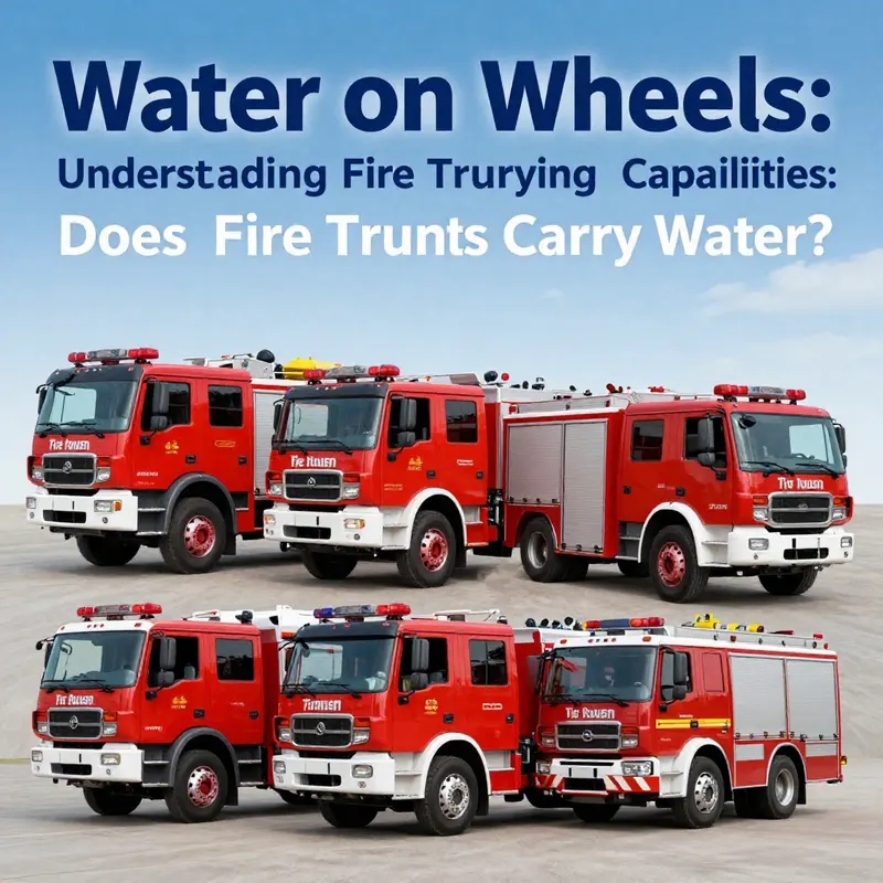 Fire truck illustrating water capacity features.