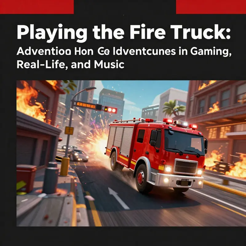 Experience action and excitement in the Fire Truck video game!