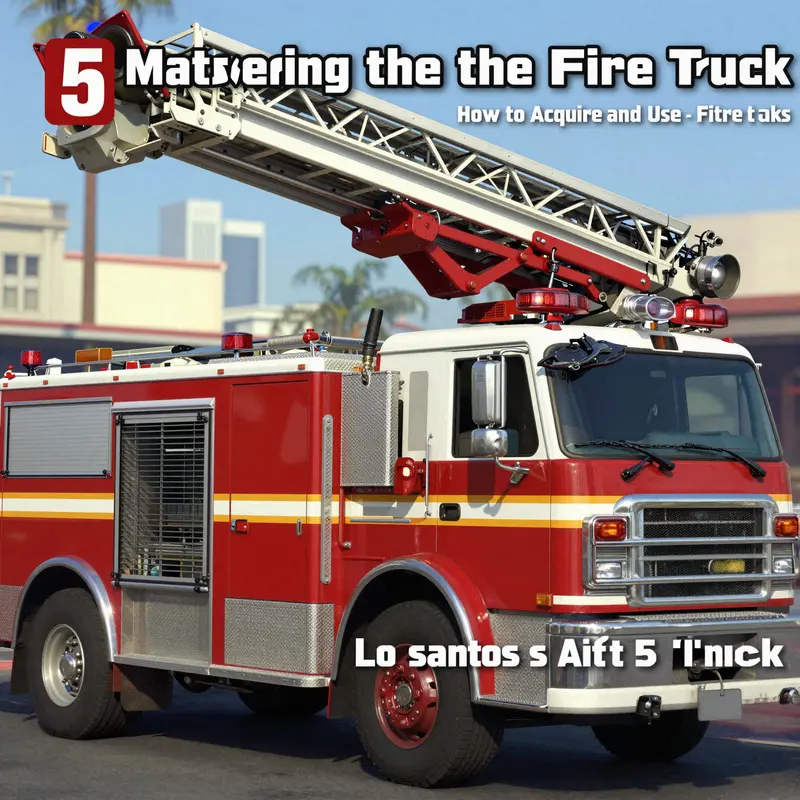 Calling emergency services for a fire truck in GTA 5.