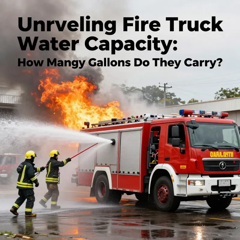 A small fire truck ready to respond with a compact water supply.