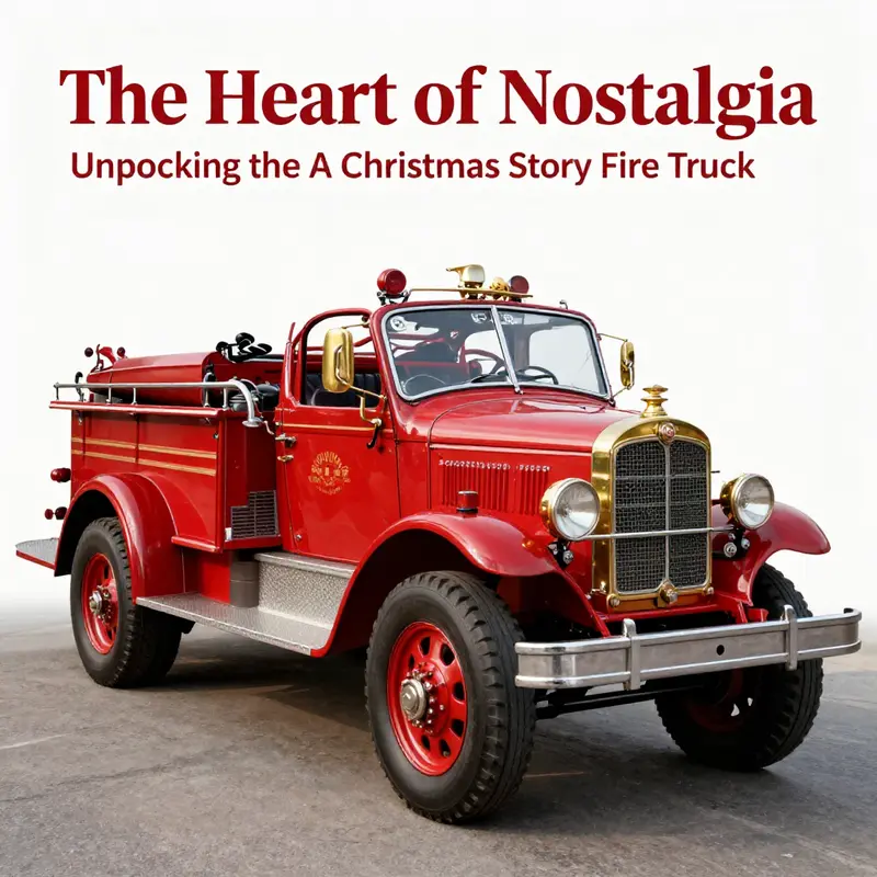 The 1913 American LaFrance fire engine, the real-life inspiration for the A Christmas Story fire truck.