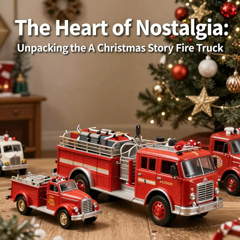 The 1913 American LaFrance fire engine, the real-life inspiration for the A Christmas Story fire truck.