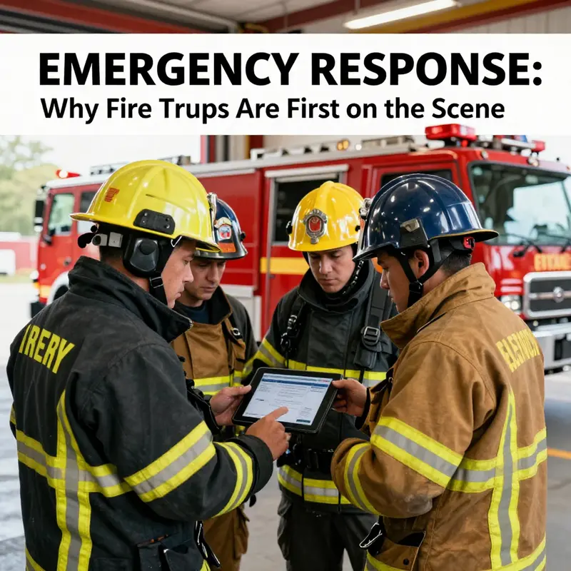 Fire trucks play a crucial role in timely medical intervention, elevating patient care before an ambulance arrives.