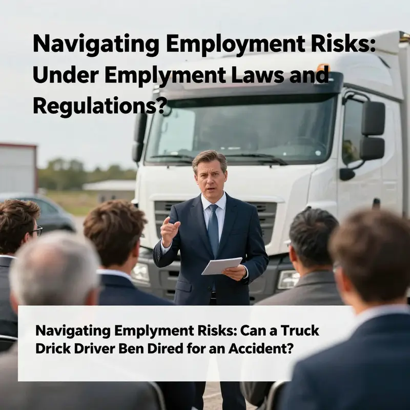 Visual of a truck accident, highlighting negligence as a key factor for potential termination.