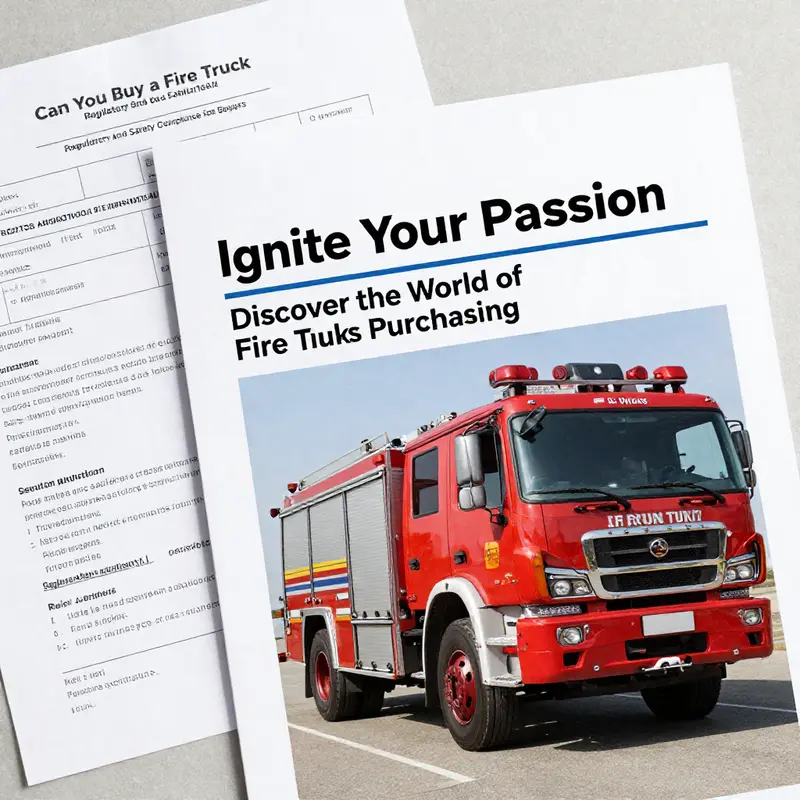 A diverse assortment of fire trucks available for purchase, showcasing both modern and classic designs.