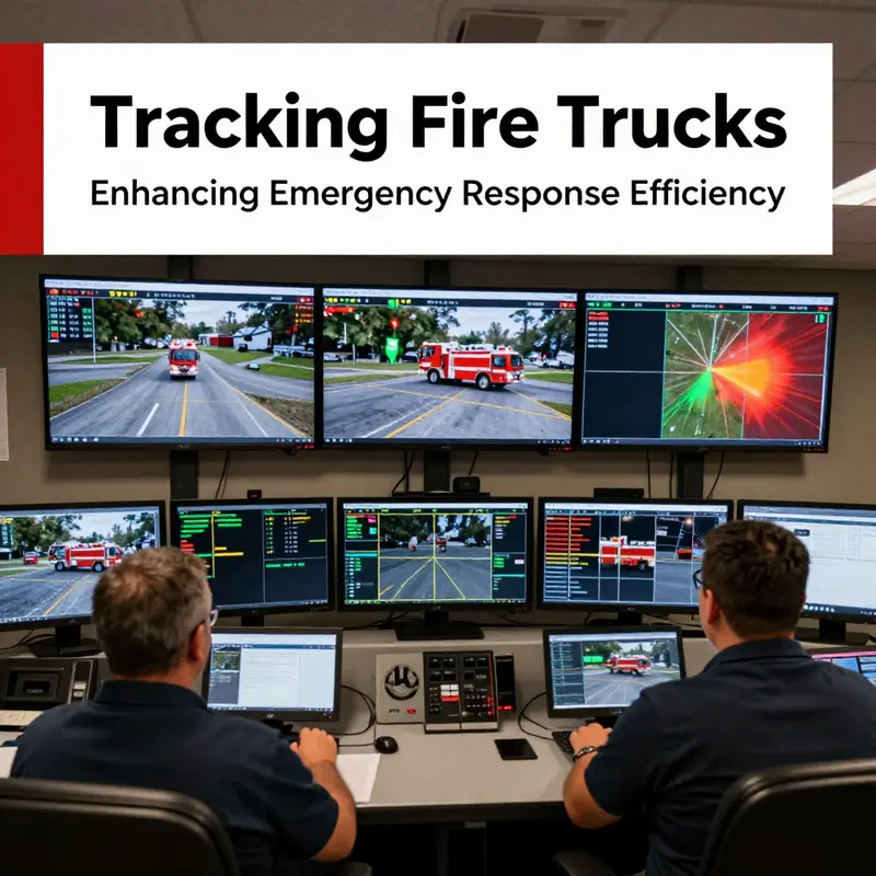 Modern GPS technology integrated into fire trucks for real-time tracking.
