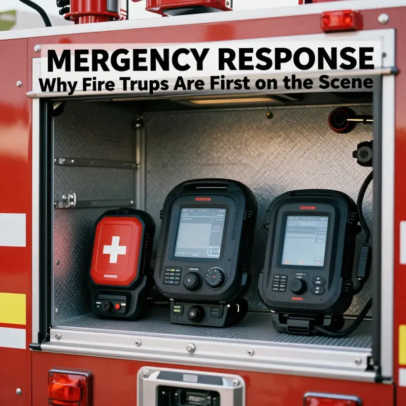 Fire trucks play a crucial role in timely medical intervention, elevating patient care before an ambulance arrives.