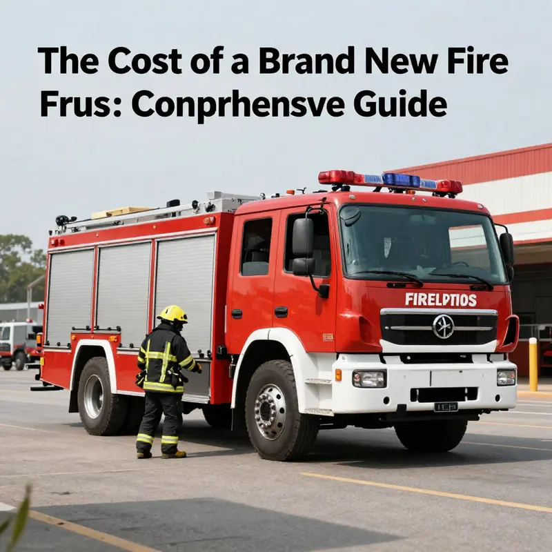 A fire truck on an emergency response mission, featuring firefighters in action.