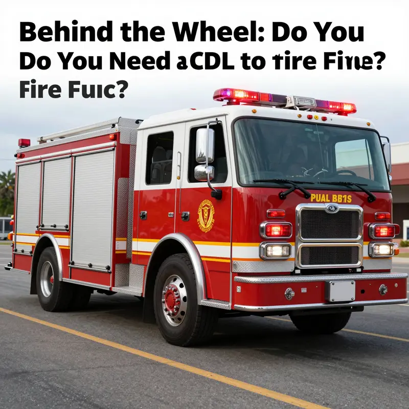 A fire truck responding to an emergency, showcasing its role in public safety and the need for trained operators.