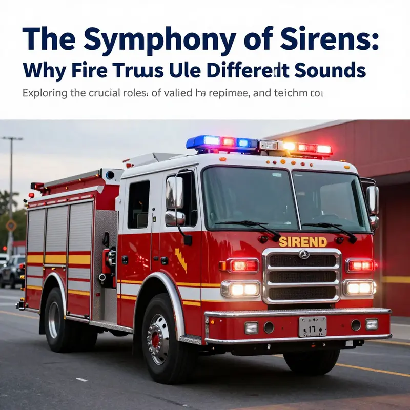 Fire truck with flashing lights and audible sirens rushing to an emergency scene.