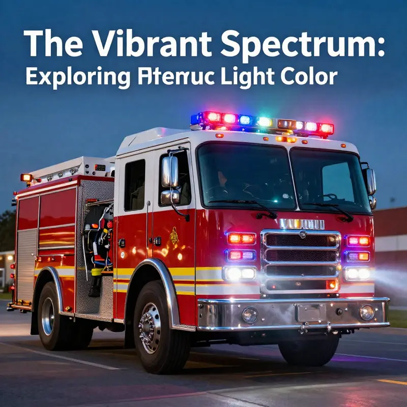 Close-up of a fire truck showcasing the powerful red and blue light combination that commands attention in emergencies.