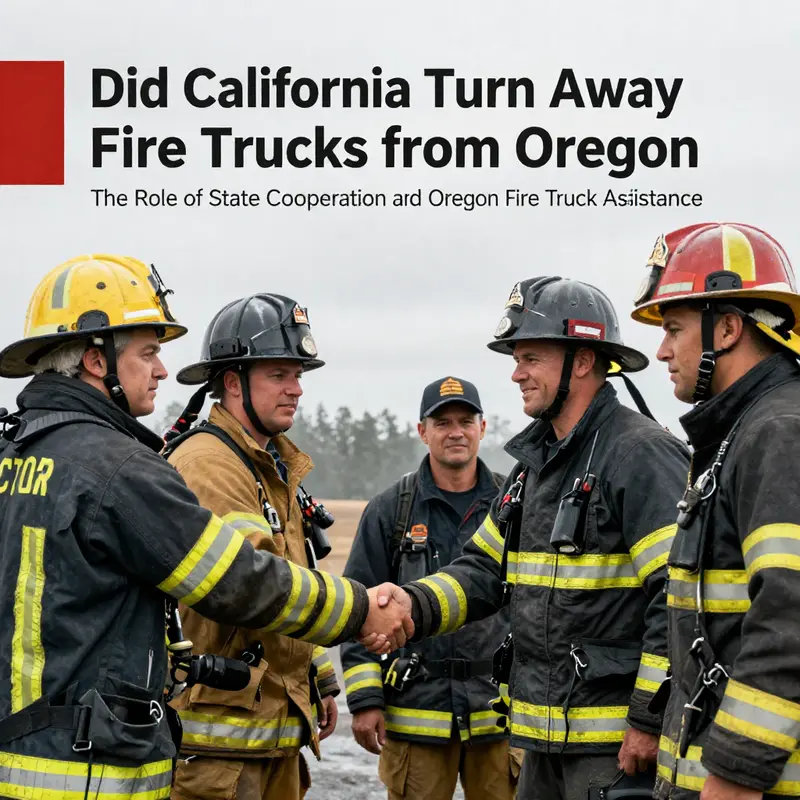 Visual representation of the collaboration between California and Oregon in wildfire management.