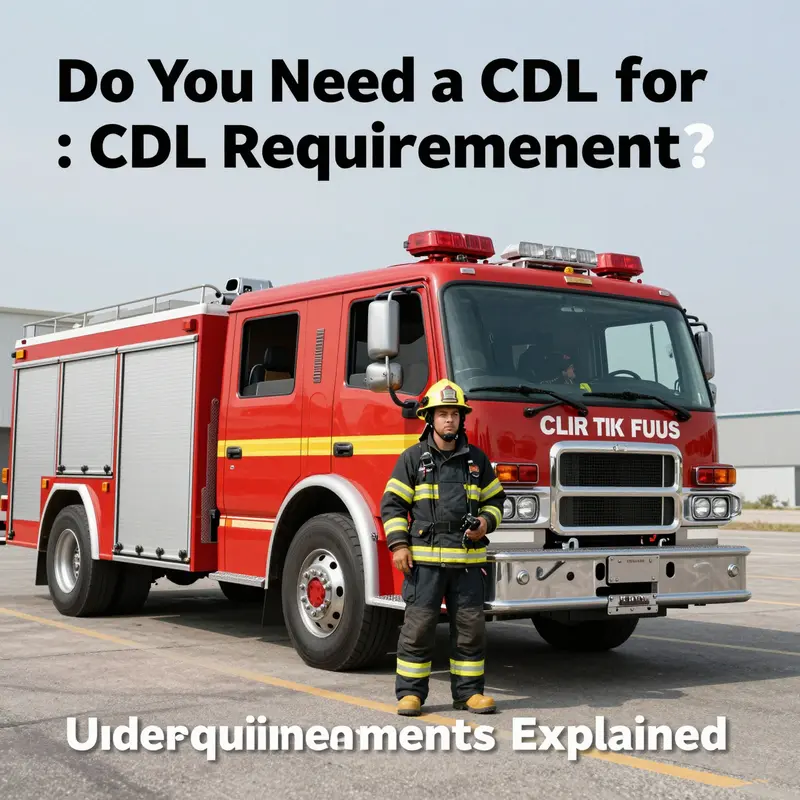Understanding the CDL requirements for operating a fire truck is essential for both aspiring firefighters and enthusiasts.