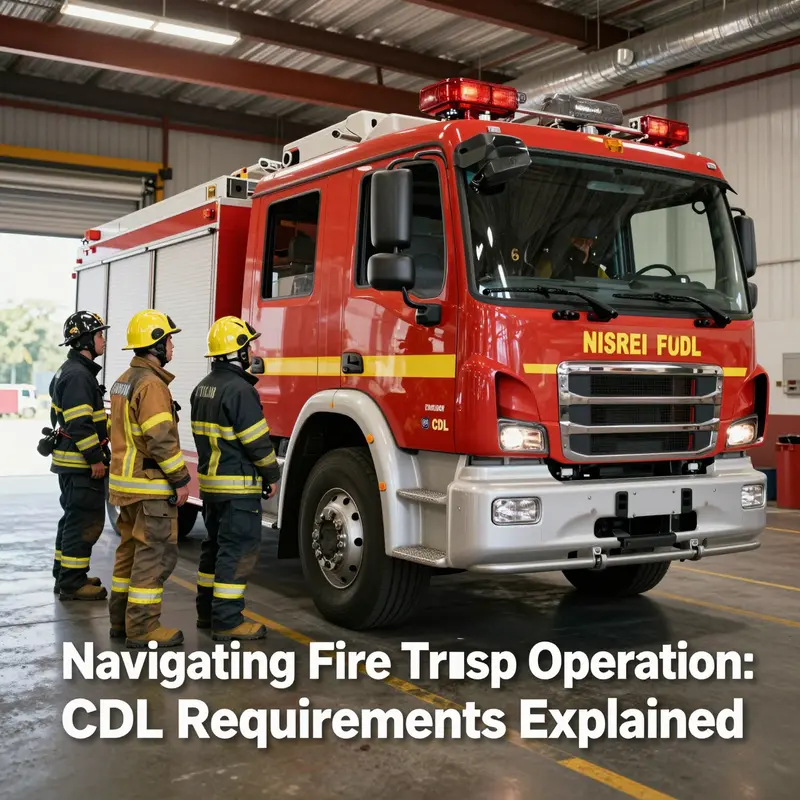 Understanding the CDL requirements for operating a fire truck is essential for both aspiring firefighters and enthusiasts.