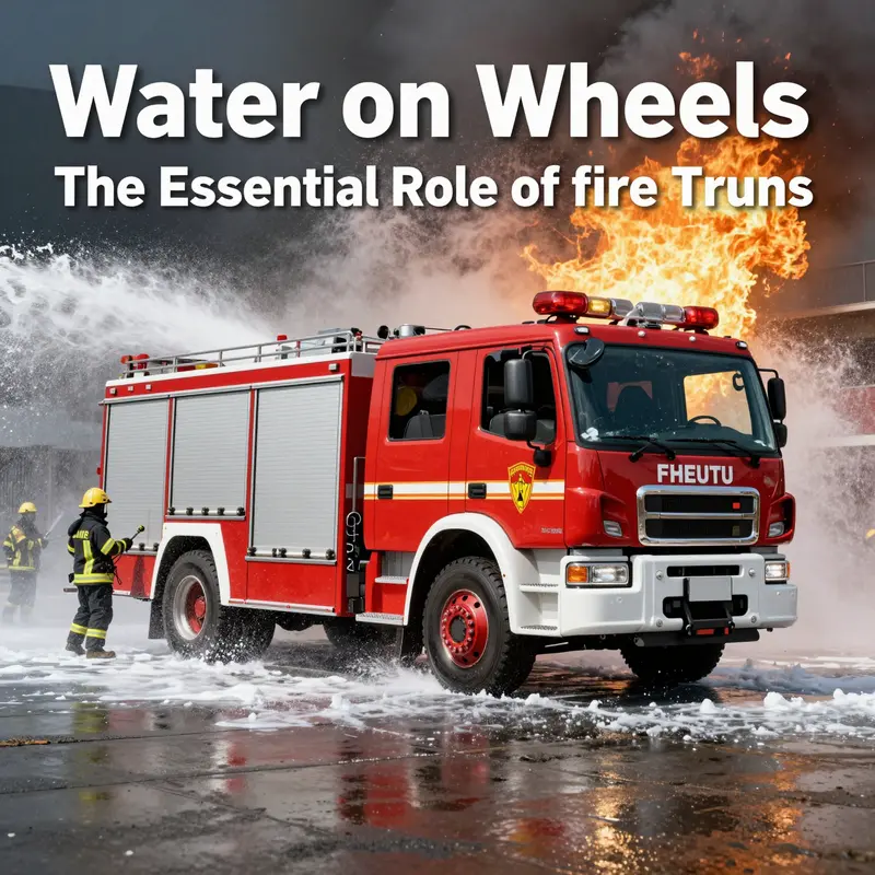 Fire truck water tank designed for maximum capacity and rapid deployment.