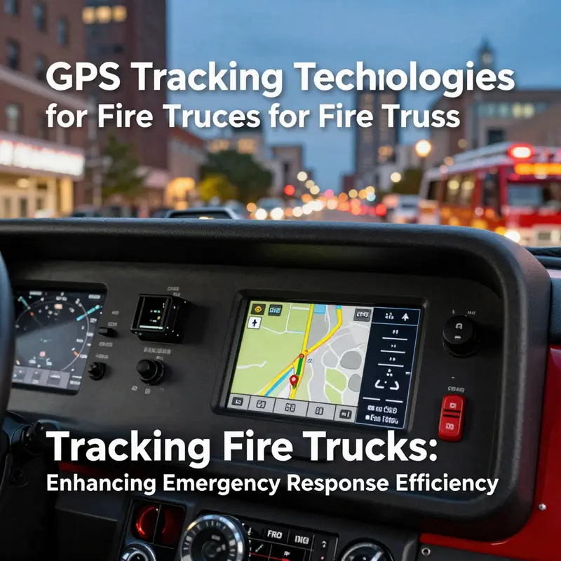 Modern GPS technology integrated into fire trucks for real-time tracking.