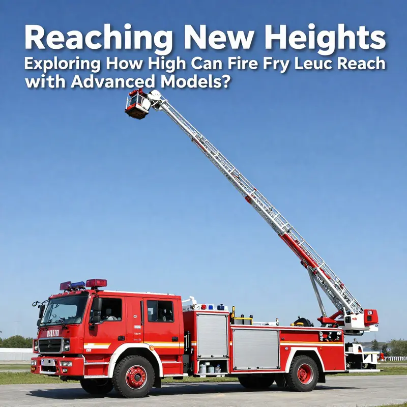 A standard aerial fire truck ladder demonstrating its typical reach.