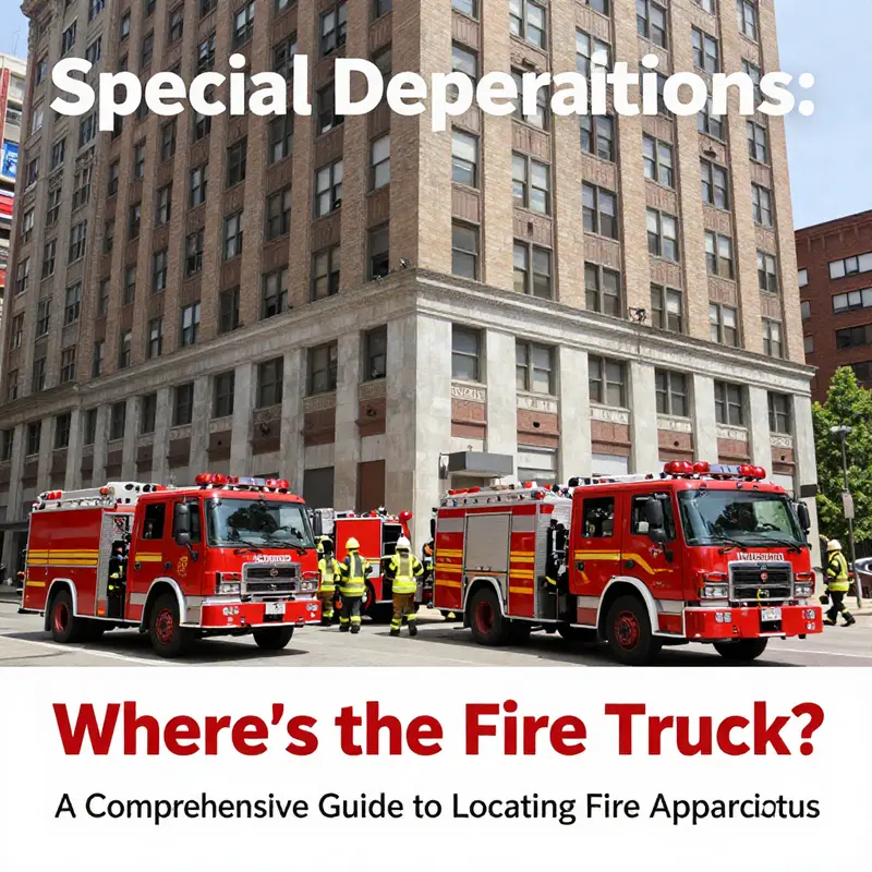 A busy fire station with firefighters and fire trucks, showcasing the heart of emergency response.
