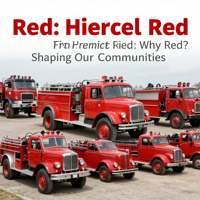 A vibrant red fire truck symbolizing cultural significance and community trust in emergency services.