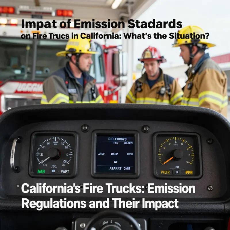 California fire trucks still operate despite strict emission regulations.
