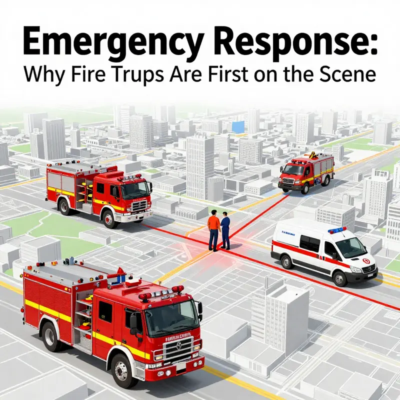Fire trucks play a crucial role in timely medical intervention, elevating patient care before an ambulance arrives.