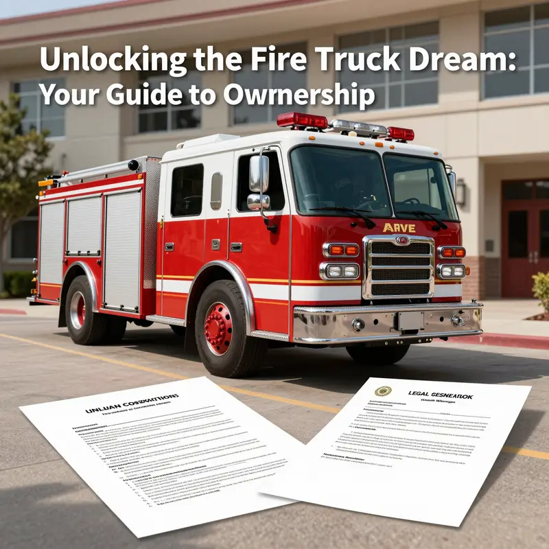 Understanding legal requirements for owning a fire truck is essential for potential owners.