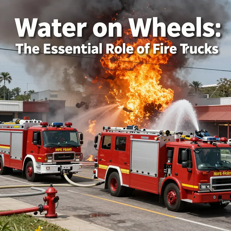 Fire truck water tank designed for maximum capacity and rapid deployment.