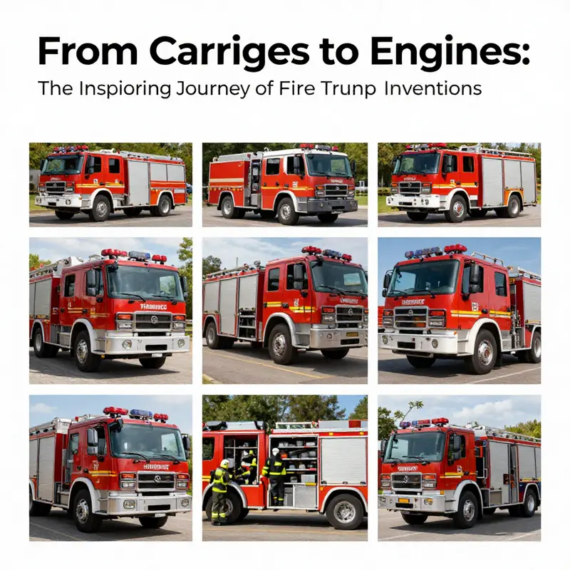 The first fire-fighting vehicle created in 1518, marking the dawn of organized firefighting.