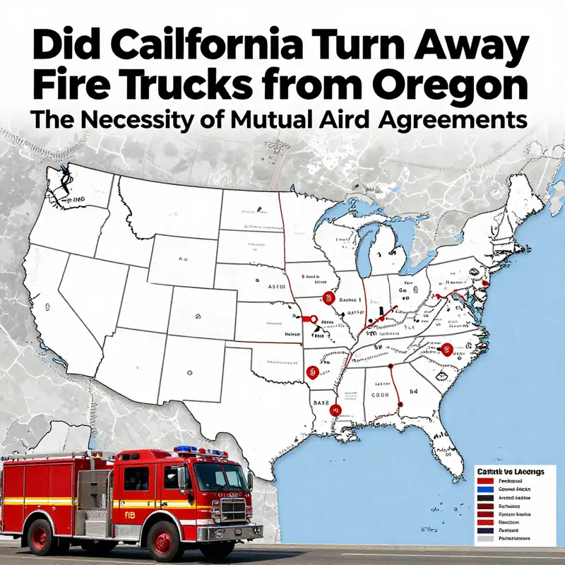 Visual representation of the collaboration between California and Oregon in wildfire management.