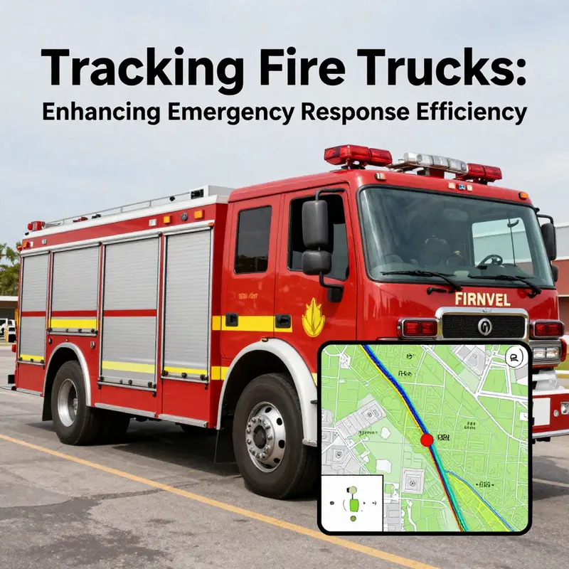 Modern GPS technology integrated into fire trucks for real-time tracking.