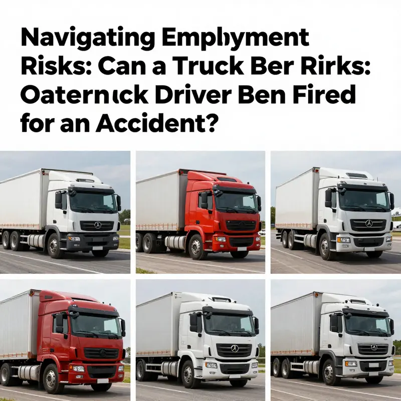 Visual of a truck accident, highlighting negligence as a key factor for potential termination.