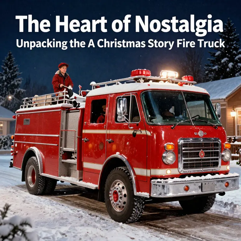 The 1913 American LaFrance fire engine, the real-life inspiration for the A Christmas Story fire truck.