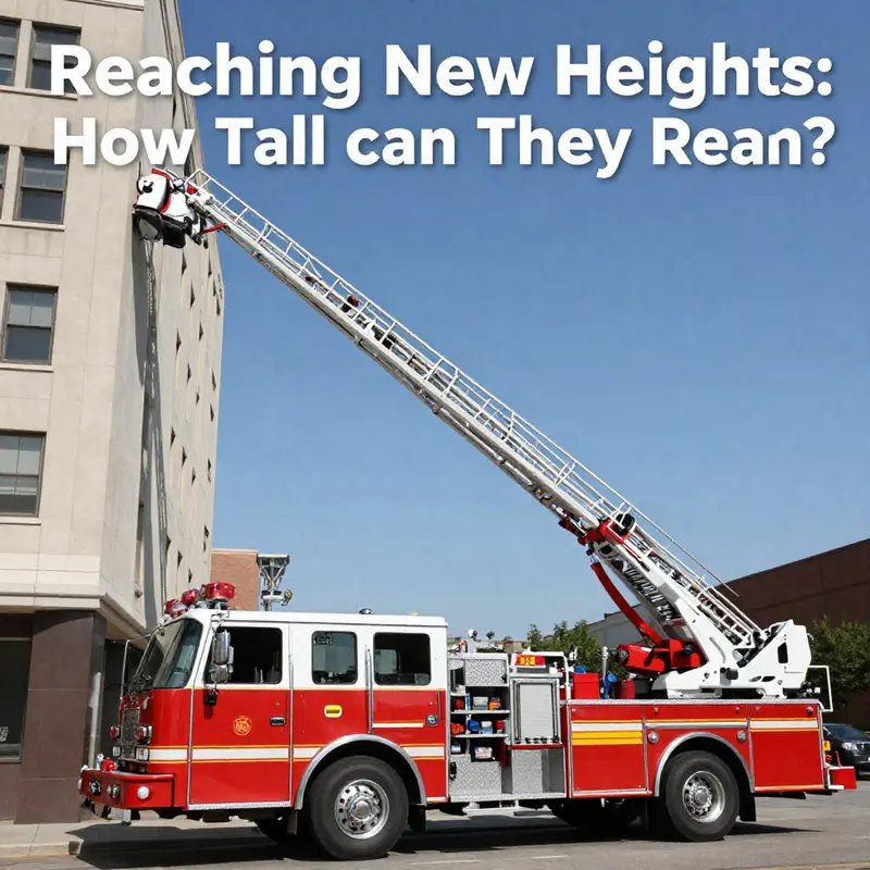Standard fire truck ladders typically reach heights of about 50 meters, suitable for many urban emergencies.