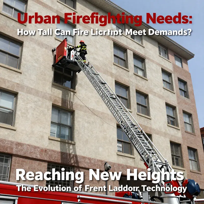 Standard fire truck ladders typically reach heights of about 50 meters, suitable for many urban emergencies.