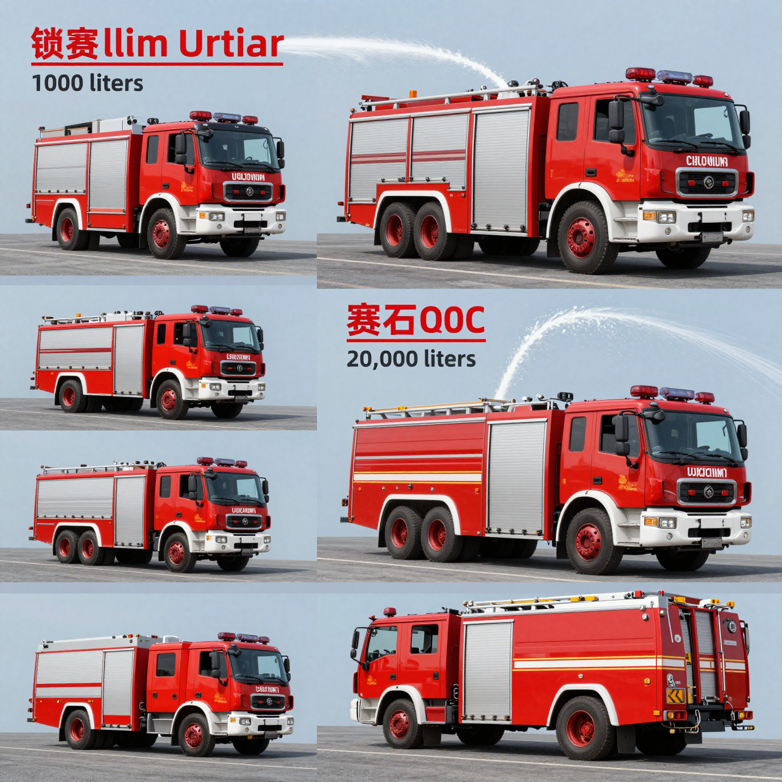 Fire Truck Water Capacities