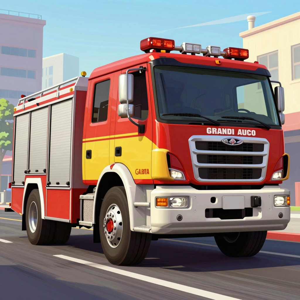 Fire truck from Grand Theft Auto