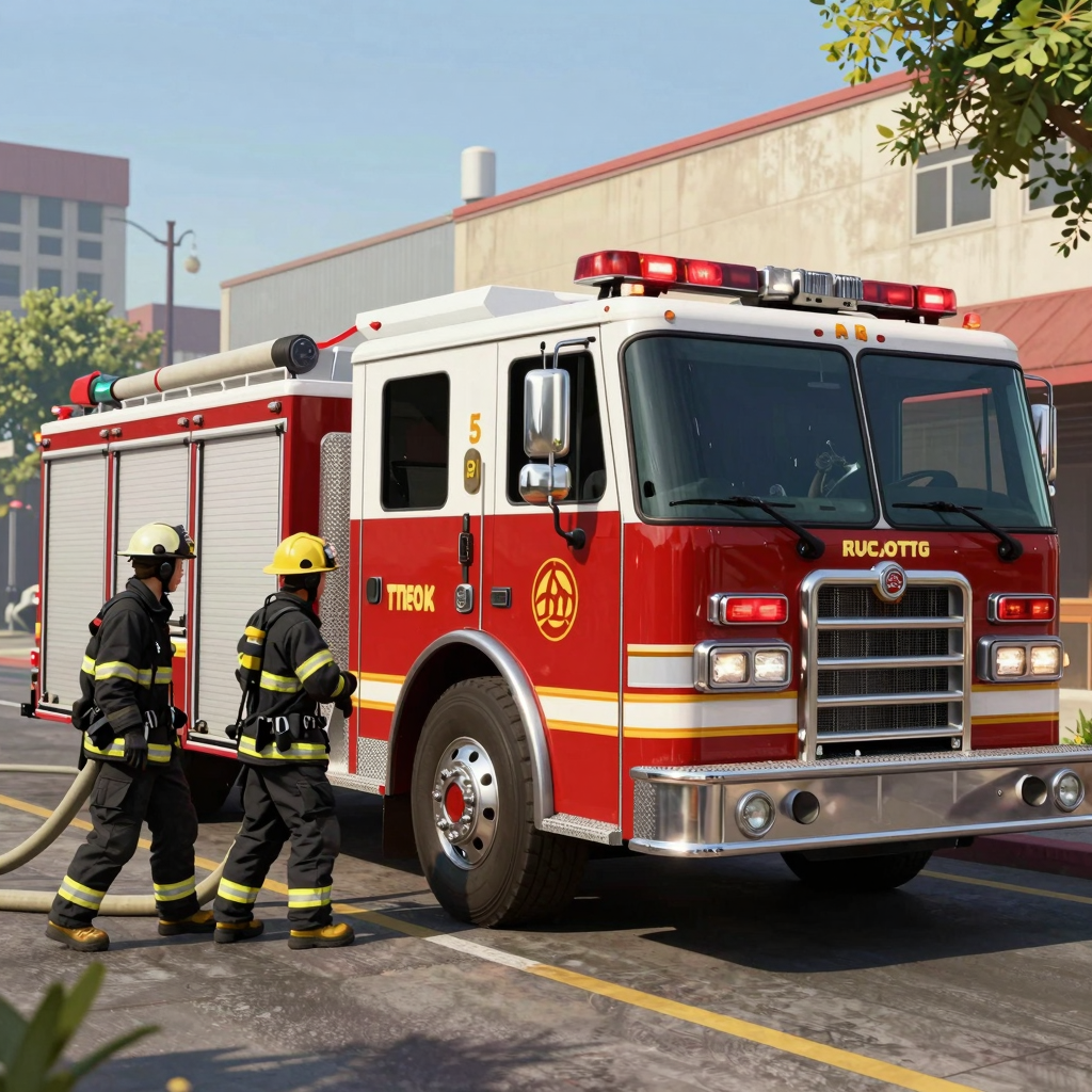GTA Fire Truck Scene