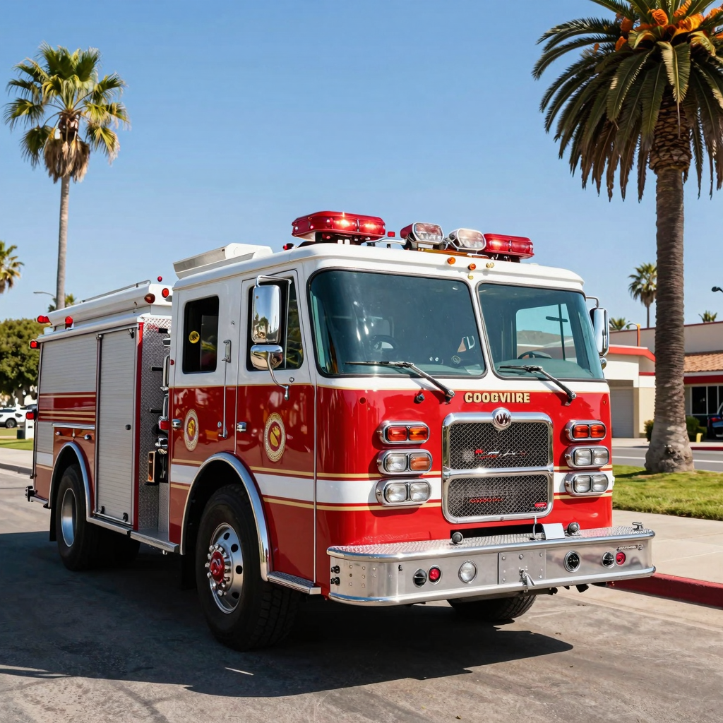 Classic Fire Truck in California