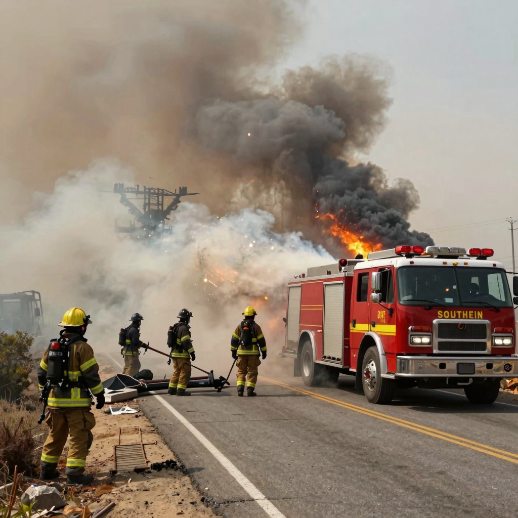 Firefighters in Action