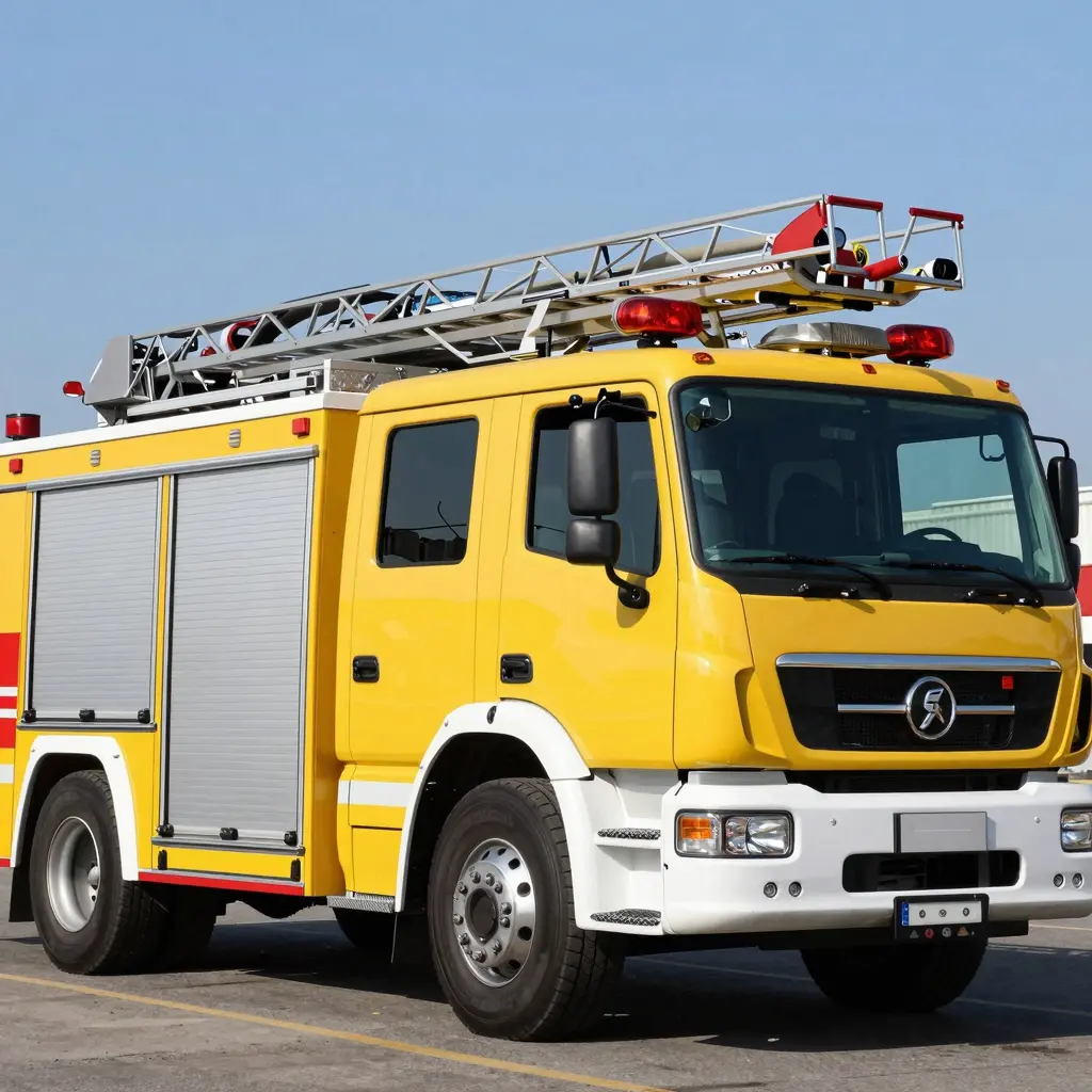 Yellow Fire Truck