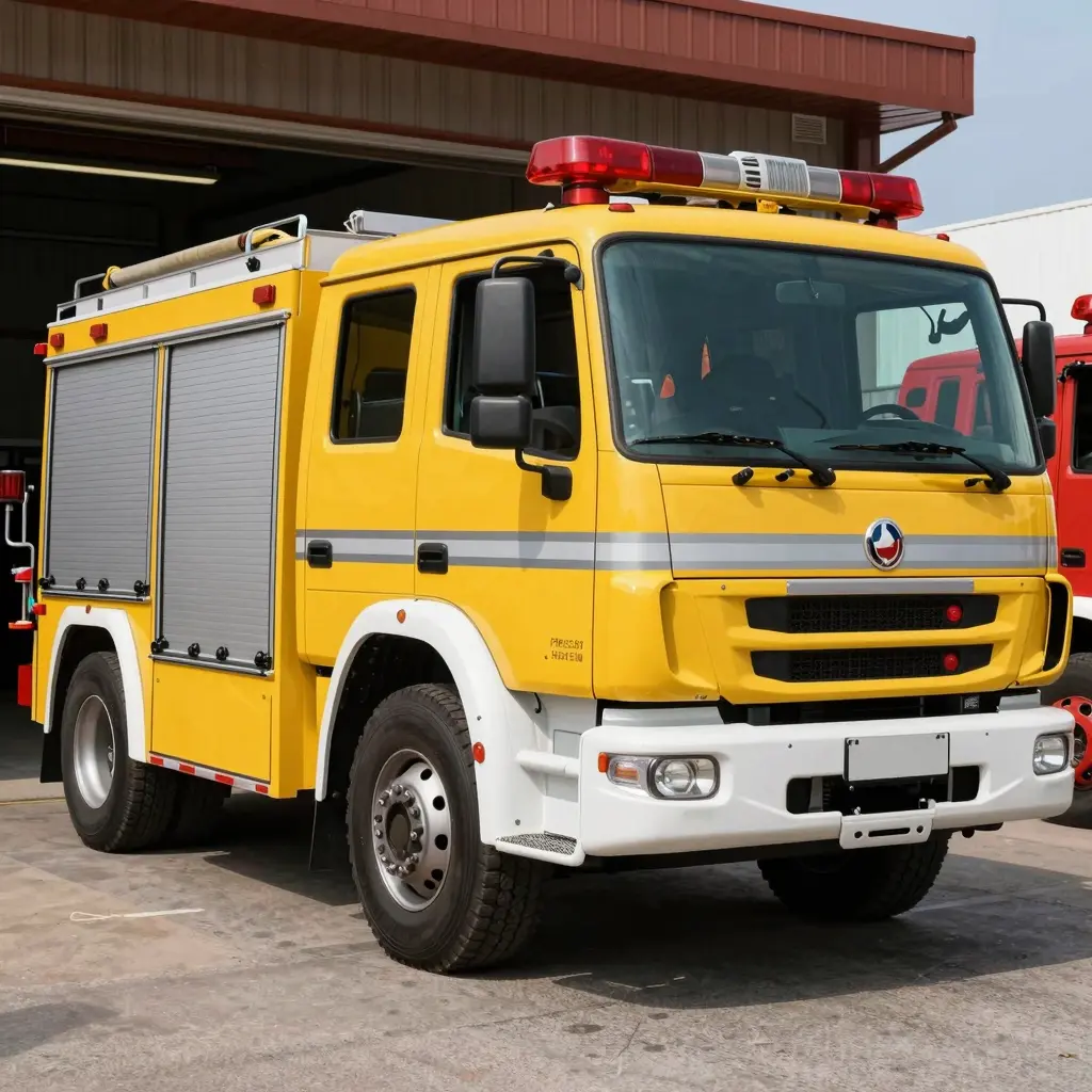 Yellow Fire Truck