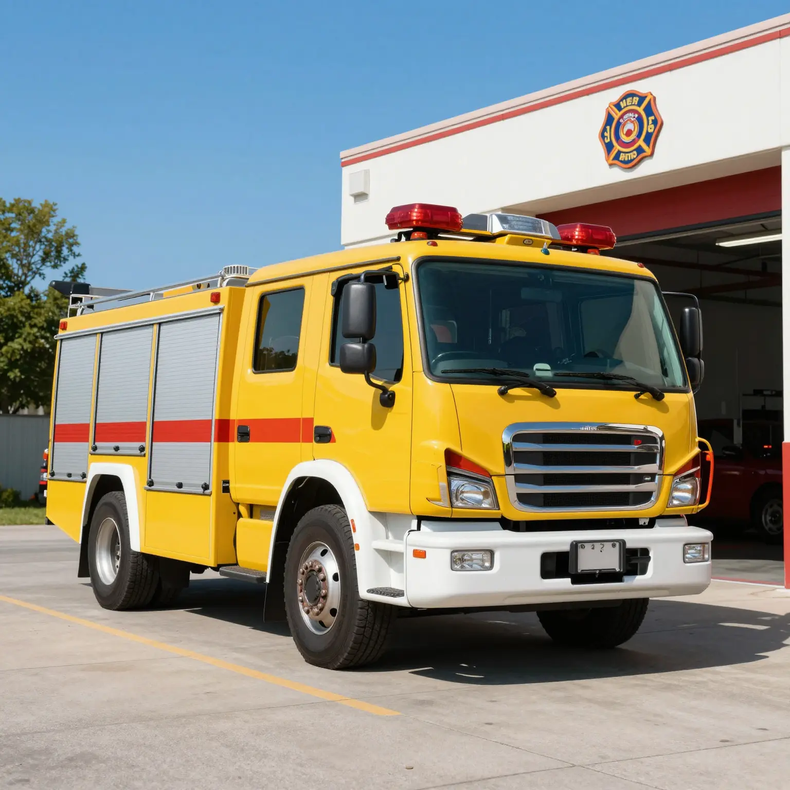 Yellow Fire Truck