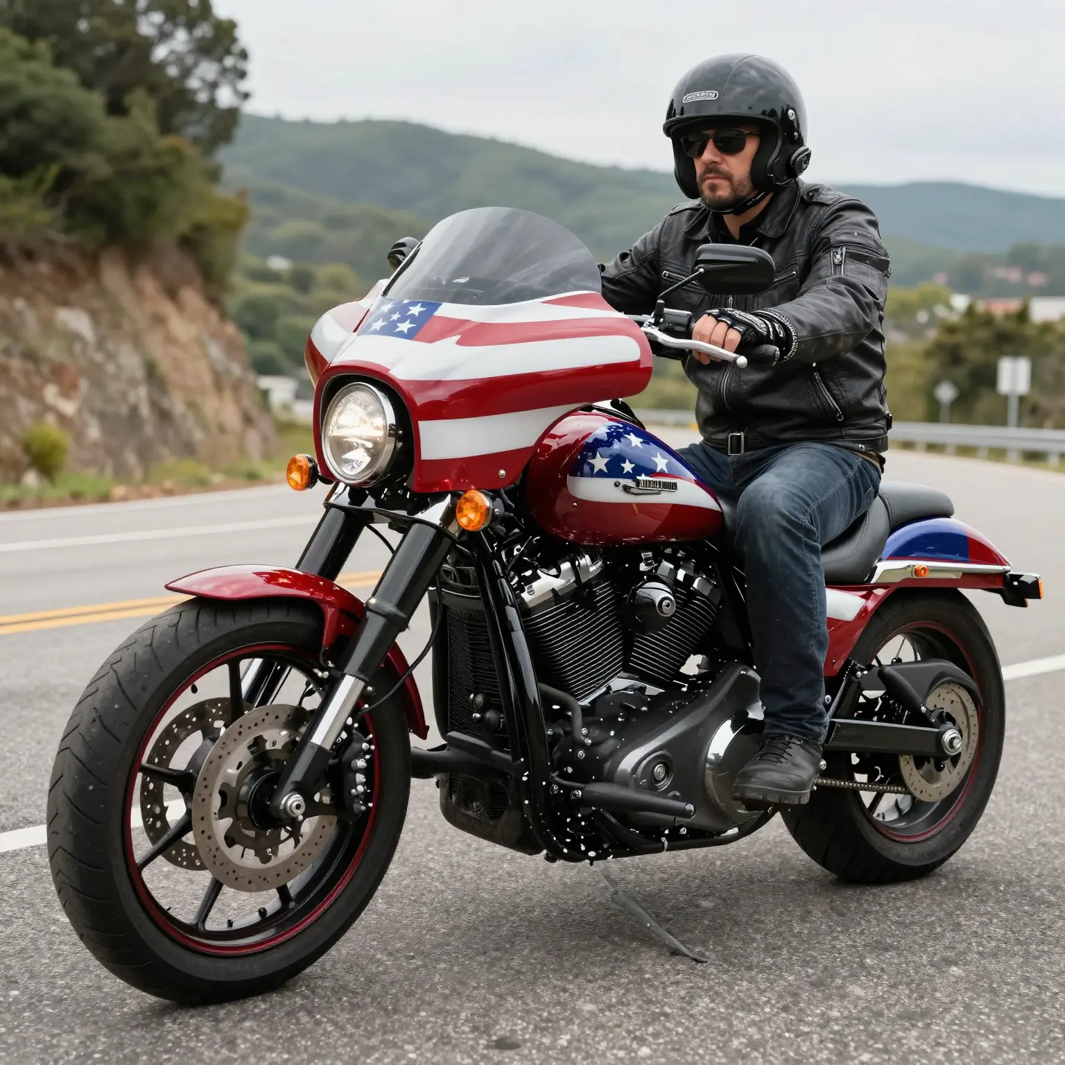 American Flag Themed GSX-R