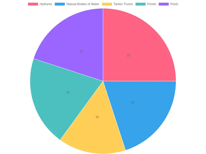 Firefighting Water Sources Chart